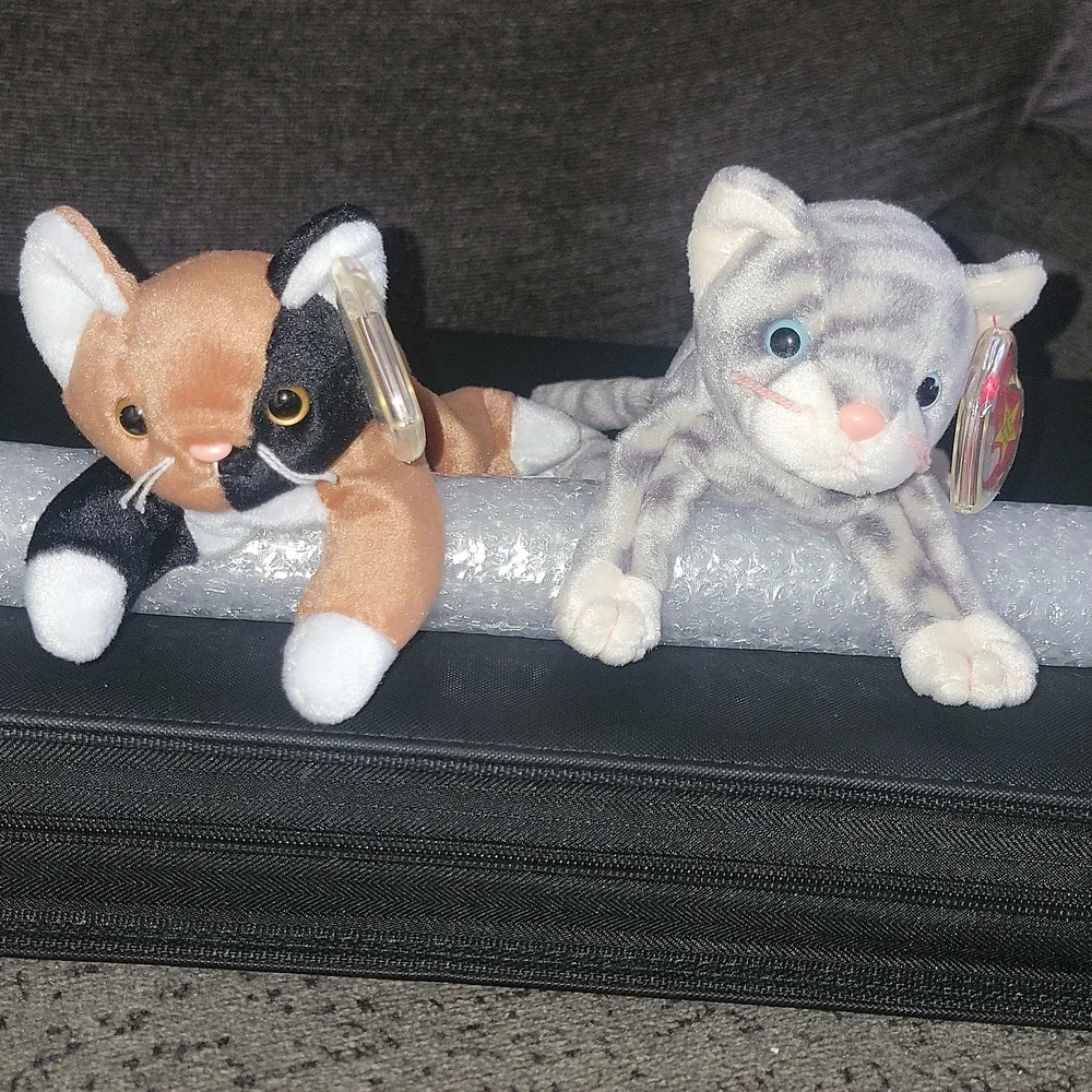 TY Beanie Babies Cat Plush Set